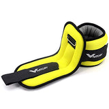 Ankle Weights for Women and Kids(1 lb Each (2 lbs Pair) - Yellow)