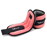 Ankle Weights for Women and Kids (1 lb Each (2 lbs Pair) - Pink)