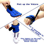 Ankle Weights for Women and Kids(3.3 lbs each (6.6 lbs pair) - Navy Blue)
