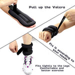 Ankle Weights for Women and Kids(3.3 lbs Each (6.6 lbs Pair) - Black)