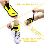 Ankle Weights for Women and Kids(1 lb Each (2 lbs Pair) - Yellow)